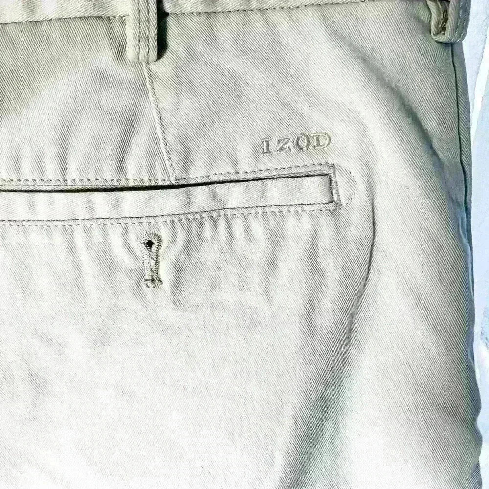 IZOD size 32 cream color golf shorts mens - Picture 4 of 14